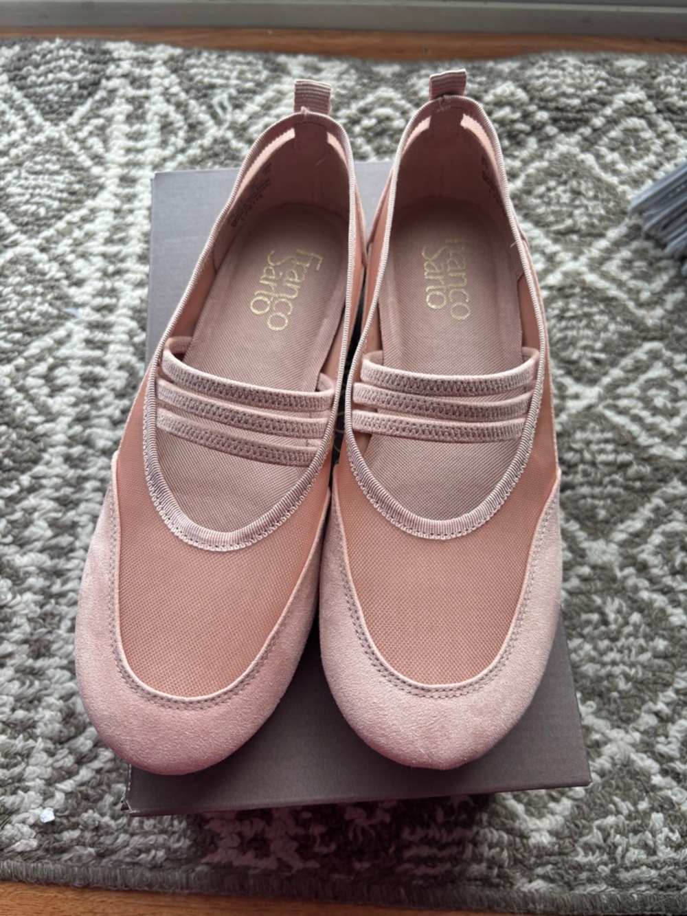 Franco Sarto L-Fietta Pink slip-ons Mary Jane